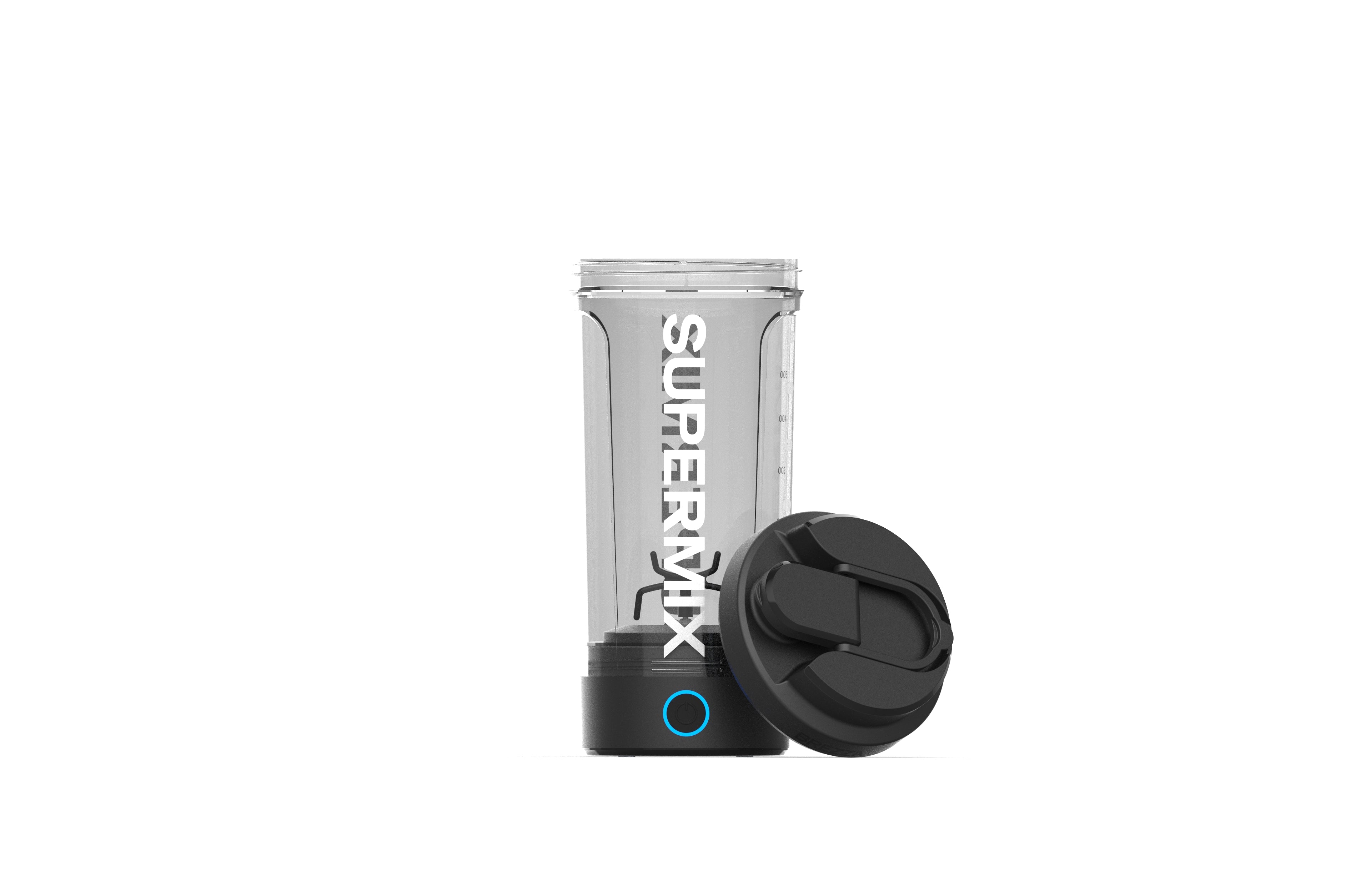 Image of the lid next to the Supermix Mixing Cup